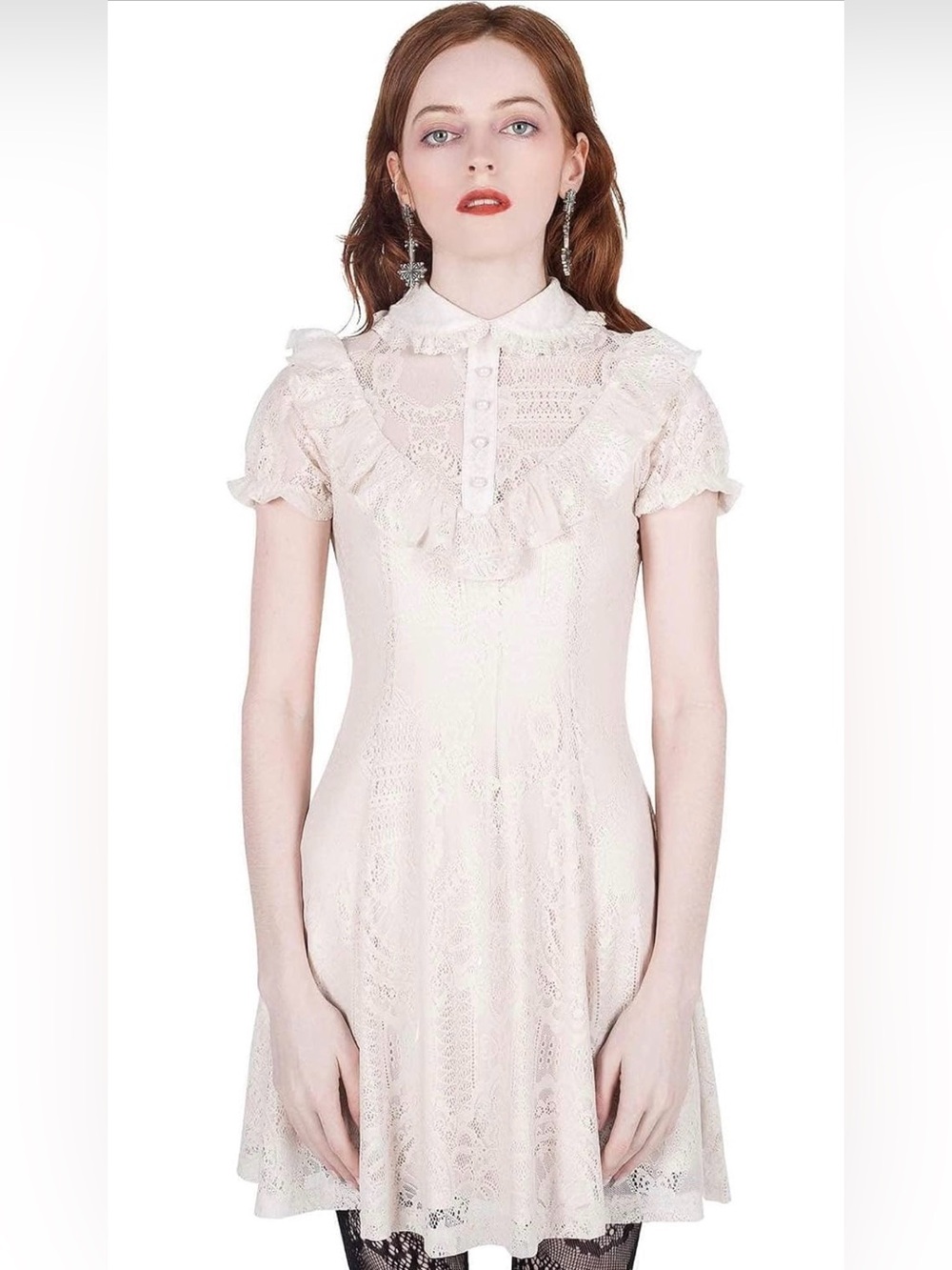 Killstar “She’s Laced” Ivory Dress